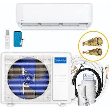 MRCOOL DIY 12K BTU Ductless Mini Split Heat Pump Complete System, Energy Star, 4th Gen, DIY-12-HP-WM-115C25 complete set