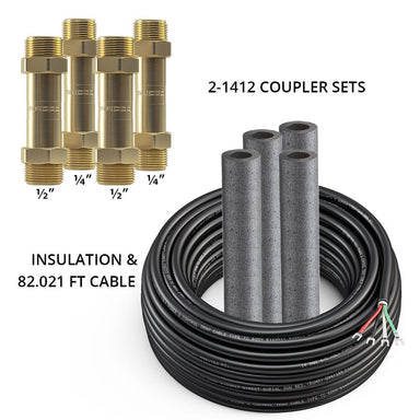 MRCOOL DIYCOUPLER-14 + DIYCOUPLER-12 + 75ft MC-5 Cable, 4th Gen, DIYCOUPLER-1412K75C COMPLETE SET