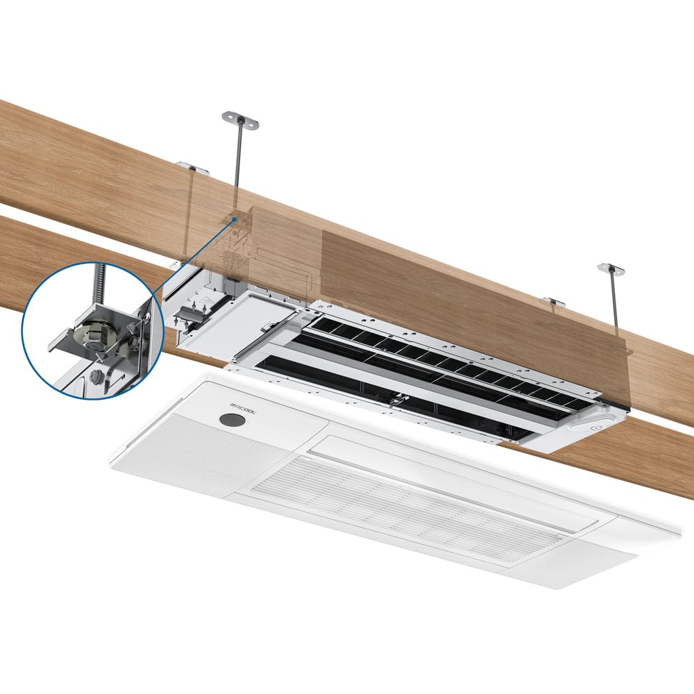 MRCOOL DIY Mini Split - 18,000 BTU 2 Zone Ceiling Cassette Ductless Air Conditioner and Heat Pump with 16 ft. and 2 SAMPLE PHOTO