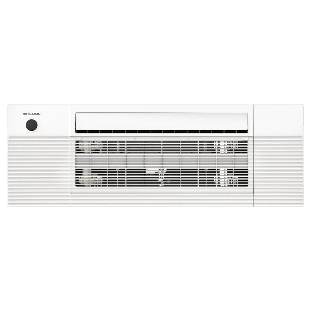 MRCOOL DIY Mini Split - 18,000 BTU 2 Zone Ceiling Cassette Ductless Air Conditioner and Heat Pump with 16 ft. and 2 FRONT VIEW