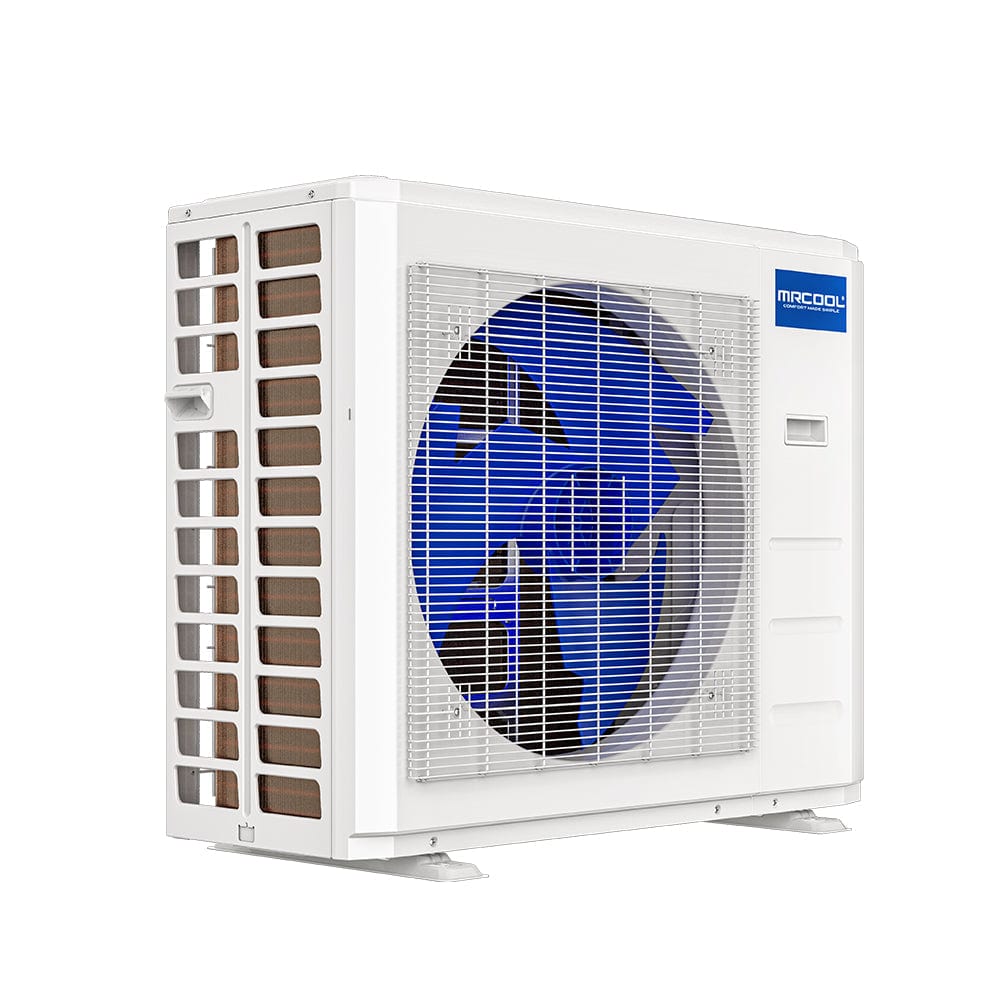 MRCOOL DIY Mini Split - 36,000 BTU 2 Zone Ceiling Cassette Ductless Air Conditioner and Heat Pump with 16 ft. and 25 ft. Install Kit, DIYM236HPC01C01 SIDE VIEW