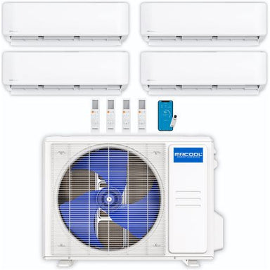 MRCOOL DIY Mini Split - 36,000 BTU 4 Zone Ductless Air Conditioner and Heat Pump, DIY-B-436HP09090909 COMPLETE SET