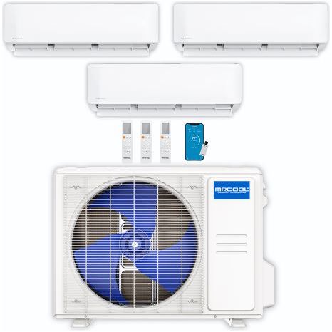 MRCOOL DIY Mini Split - 39,000 BTU 3 Zone Ductless Air Conditioner and Heat Pump, DIY-B-336HP091218 COMPLETE SET