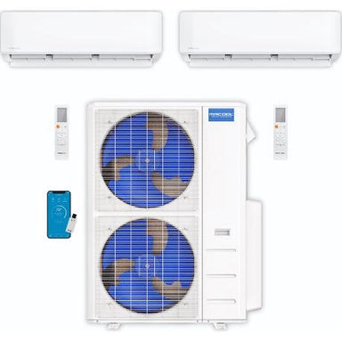 MRCOOL DIY Mini Split - 42,000 BTU 2 Zone Ductless Air Conditioner and Heat Pump, DIY-B-248HP1824 COMPLETE SET