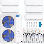 MRCOOL DIY Mini Split - 51,000 BTU 5 Zone Ductless Air Conditioner and Heat Pump with 25 ft. Install Kit, DIY548HP090909121225