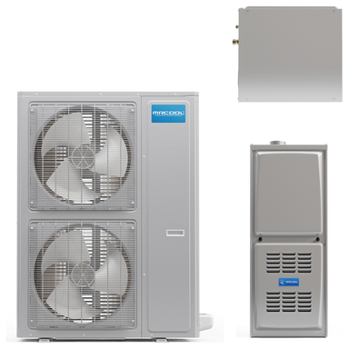 MRCOOL 4-5 Ton Central Air Conditioner and 80% AFUE, 132K BTU Gas Furnace Split System - Upflow or Horizontal COMPLETE SET