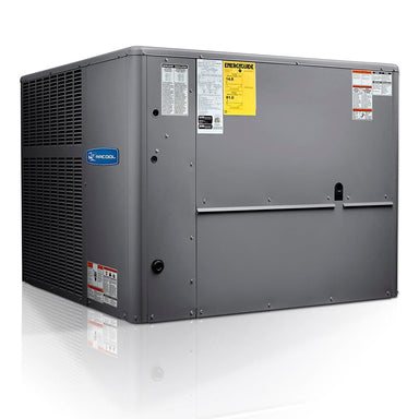 MRCOOL 4 Ton 46,000 BTU 14 SEER R-410A Multi-Position Packaged Heat Pump, MPH481M414A SIDE VIEW