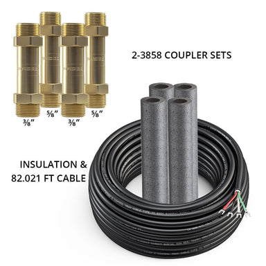 MRCOOL DIYCOUPLER-58 + DIYCOUPLER-38 + 75ft MC-5 Cable, 4th Gen, DIYCOUPLER-3858K75C COMPLETE SET