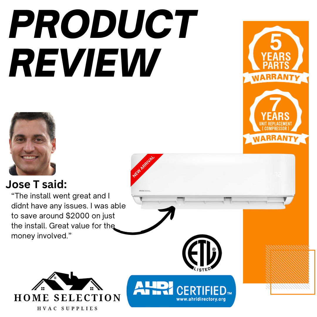 MRCOOL DIY® 5th Gen E Star 9,000 BTU Single Zone Mini Split Complete System with 25ft. Line Set 115V, DIY-09-HP-WM-115D25-O product review