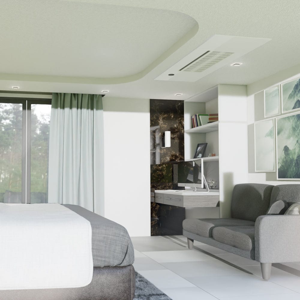 MRCOOL DIY Mini Split - 39,000 BTU 3 Zone Ceiling Cassette Ductless Air Conditioner and Heat Pump, DIY-BC-336HP091218 SAMPLE PHOTO