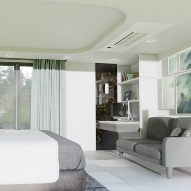 MRCOOL DIY Mini Split - 39,000 BTU 3 Zone Ceiling Cassette Ductless Air Conditioner and Heat Pump with 25 ft. Install Kit, DIY348HPC091218-25 SAMPLE PHOTO