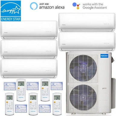 MRCOOL Mini Split - 45,000 BTU Five (5) Zone Ductless Air Conditioner and Heat Pump System COMPLETE SET