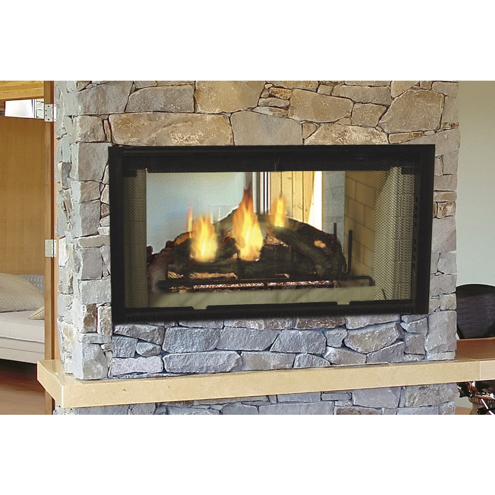 Majestic 42" See-Thru Radiant Wood Burning Fireplace DSR42 FRONT VIEW