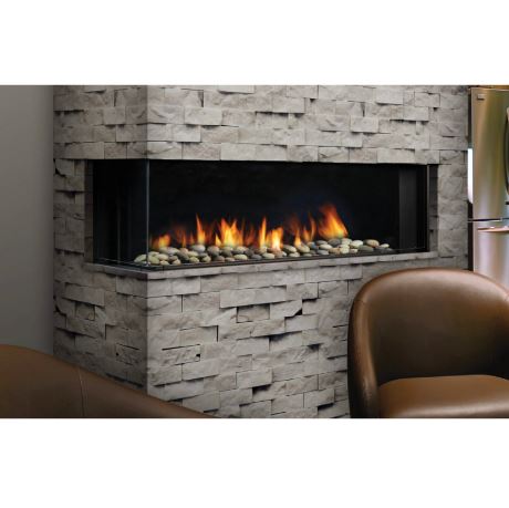 Marquis Enclave 72" Linear Bay Fireplace MQVLBG72 SAMPLE PHOTO