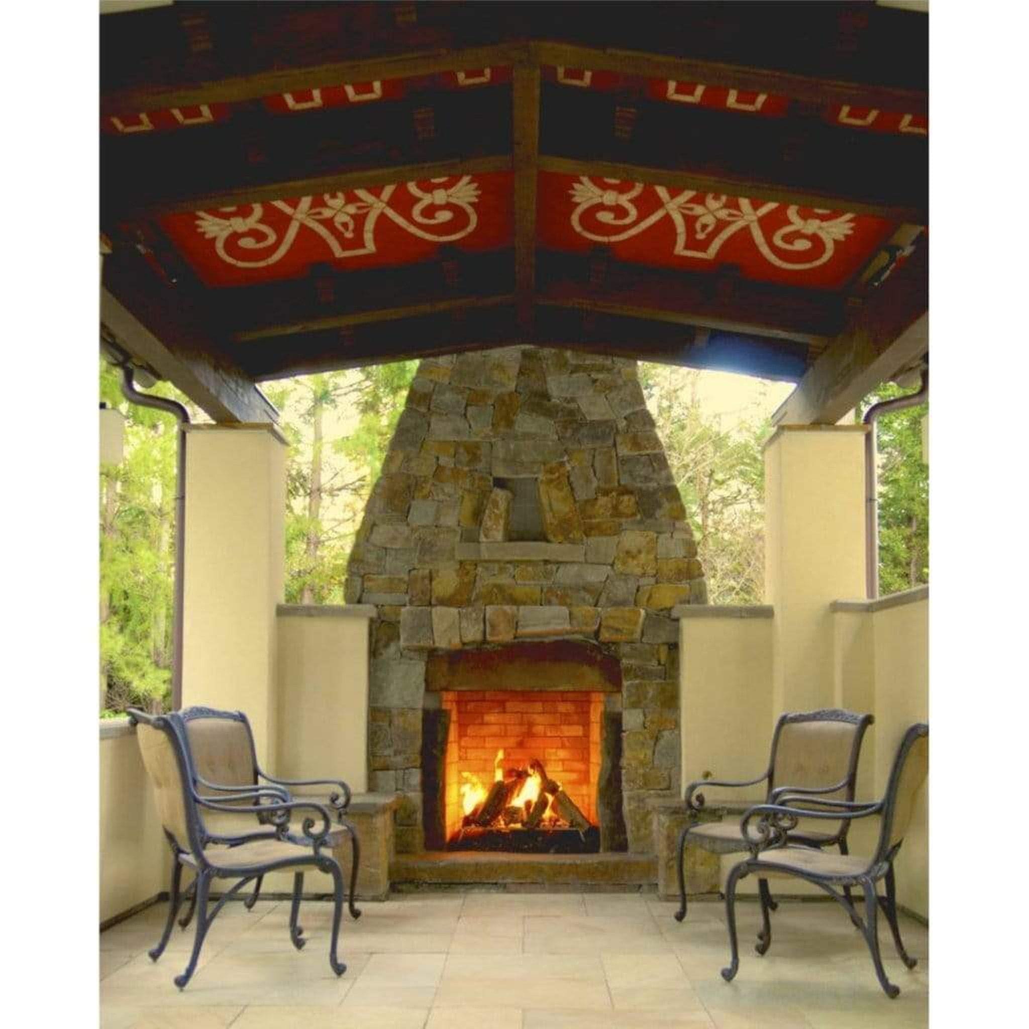 Mason-Lite 44" Pre-Cast Masonry Firebox Kit for 12" Class A UL103 Chimney System with Height Kit SAMPLE PHOTO