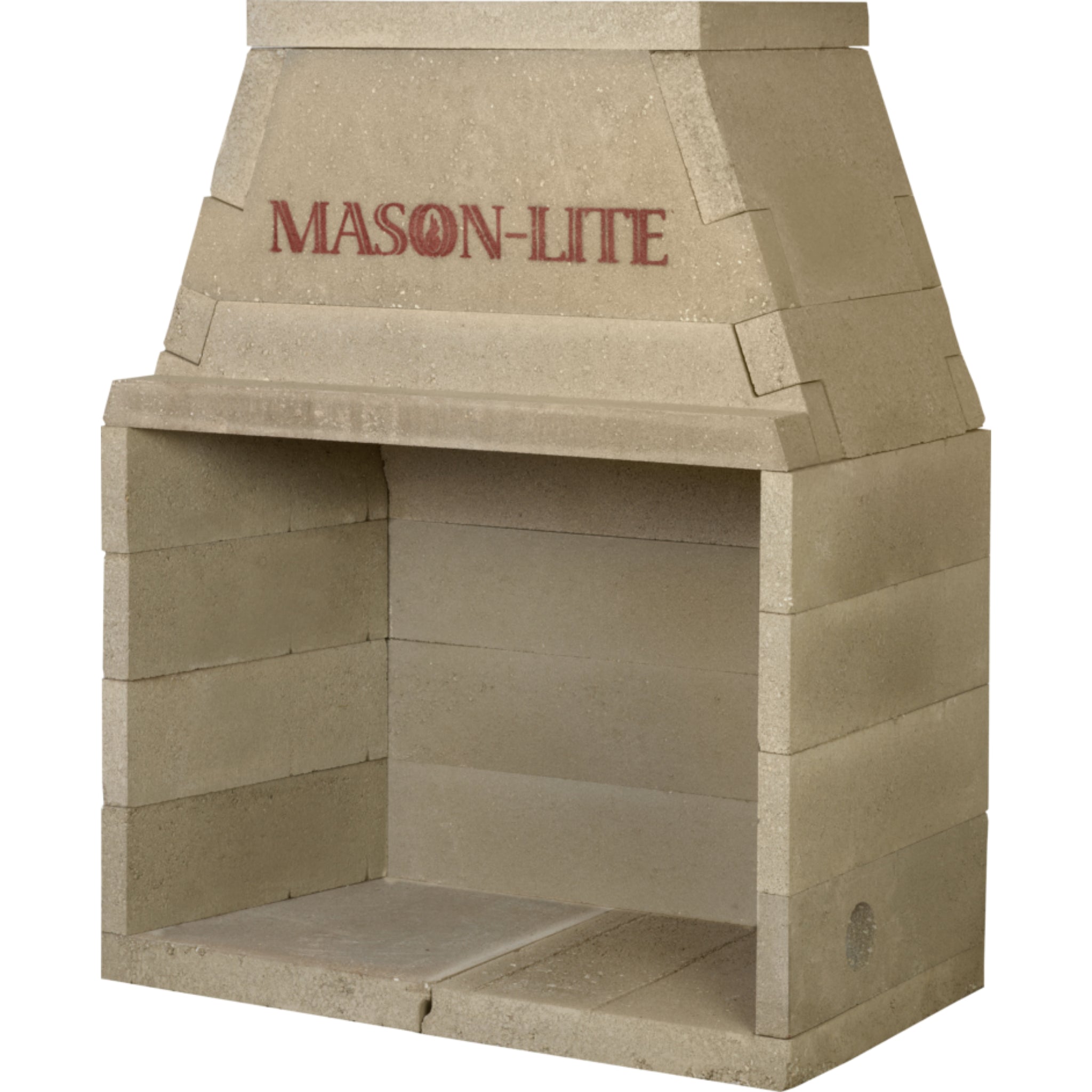 Mason-Lite 39" Pre-Cast Masonry Firebox Kit FRONT VIEW