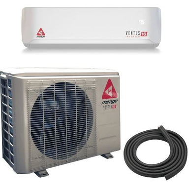 Mirage Ventus X 12,000 BTU 19.5 SEER Ductless Mini Split Air Conditioner and Heat Pump - 115V COMPLETE SET