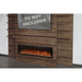 Modern Flames Allwood Wall System in Weathered Walnut | 60'' Spectrum Slimline Electric Fireplace SAMPLE PHOTO