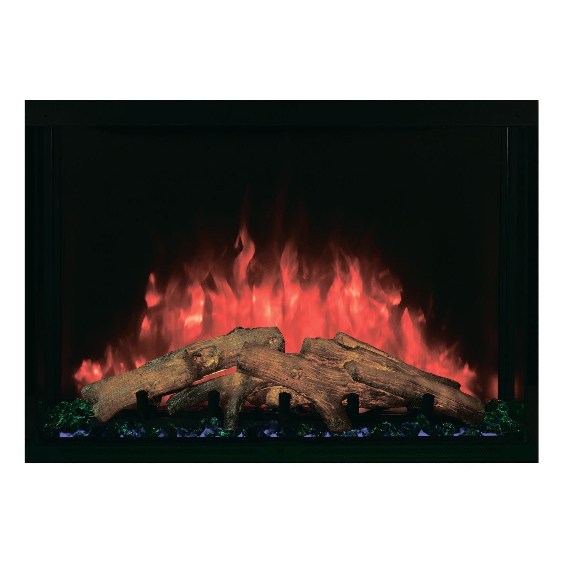 Modern Flames Sedona Pro Multi 36 3-Sided  2-Sided Built In Electric Firebox FRONT VIEW