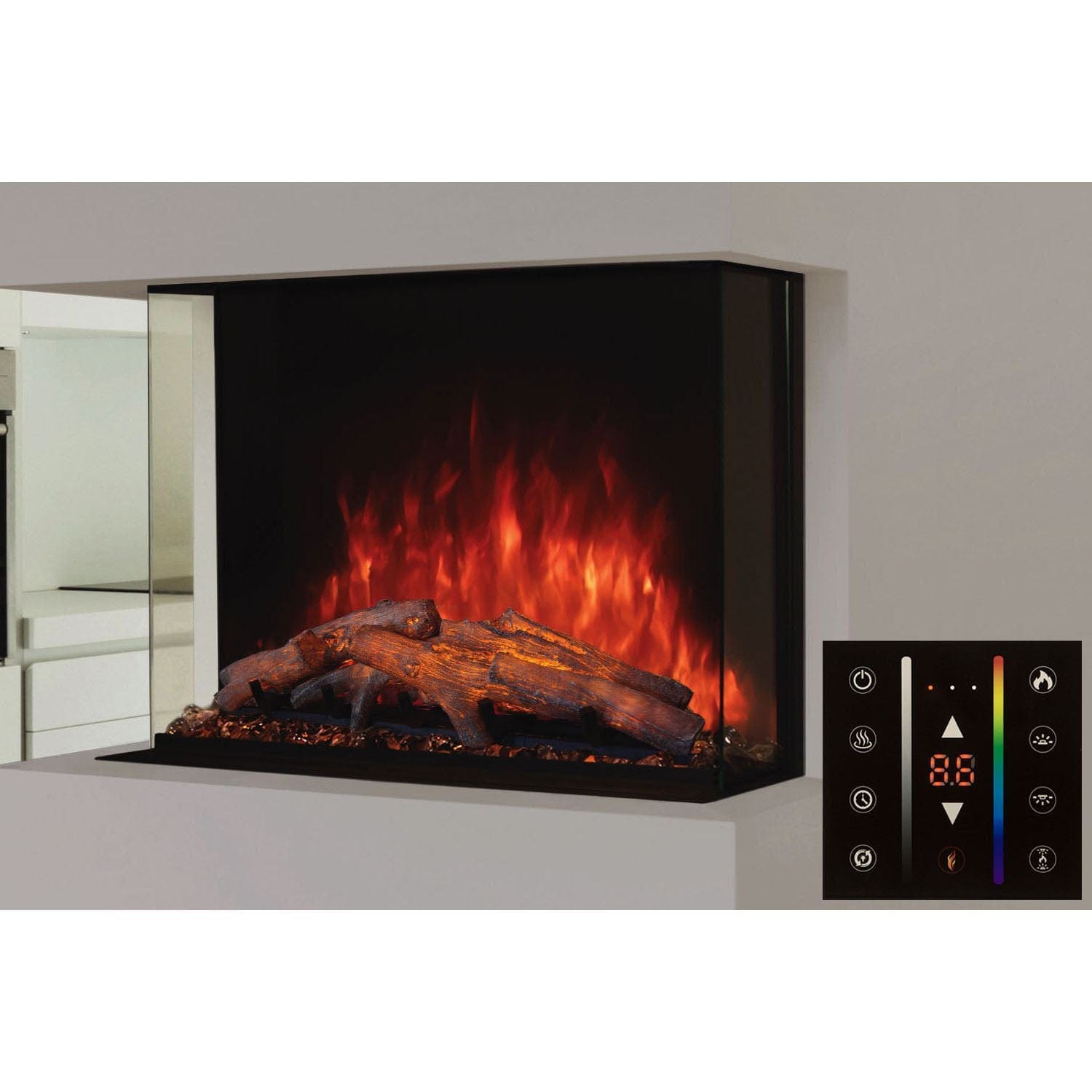 Modern Flames Sedona Pro Multi 36 3-Sided  2-Sided Built In Electric Firebox 