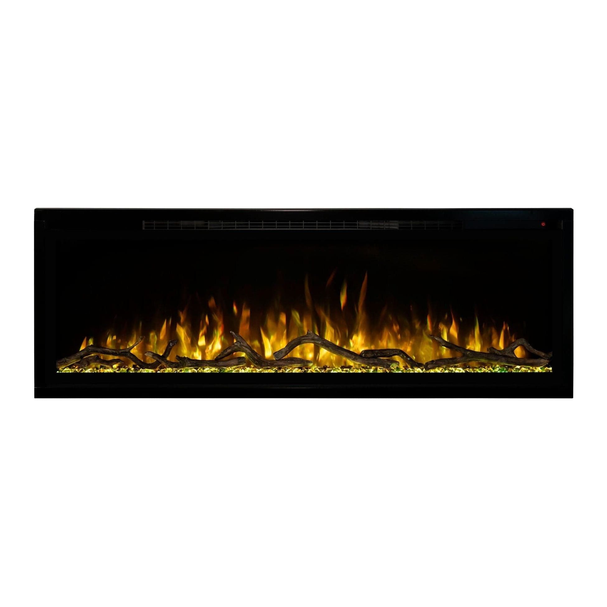 Modern Flames Spectrum Slimline 74'' Wall Mount / Recessed Linear Electric Fireplace COLOR OPTION