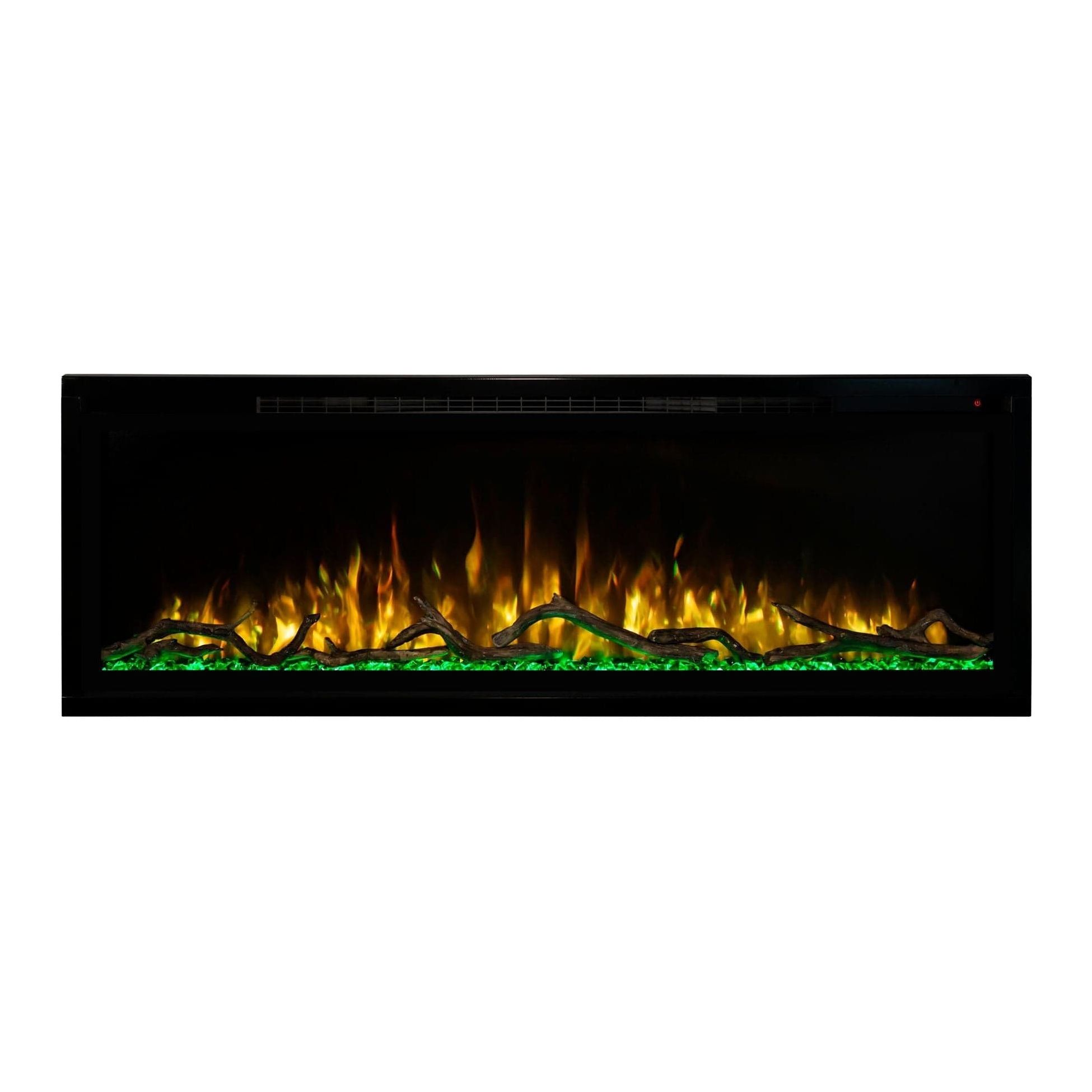 Modern Flames Spectrum Slimline 74'' Wall Mount / Recessed Linear Electric Fireplace COLOR OPTION