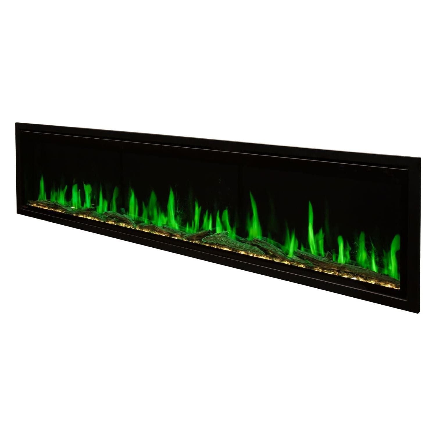 Modern Flames Orion Slim 60" Heliovision Virtual Recessed / Wall Mount Electric Fireplace SIDE VIEW