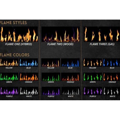 Modern Flames Orion Slim 60" Heliovision Virtual Recessed / Wall Mount Electric Fireplace COLOR OPTION