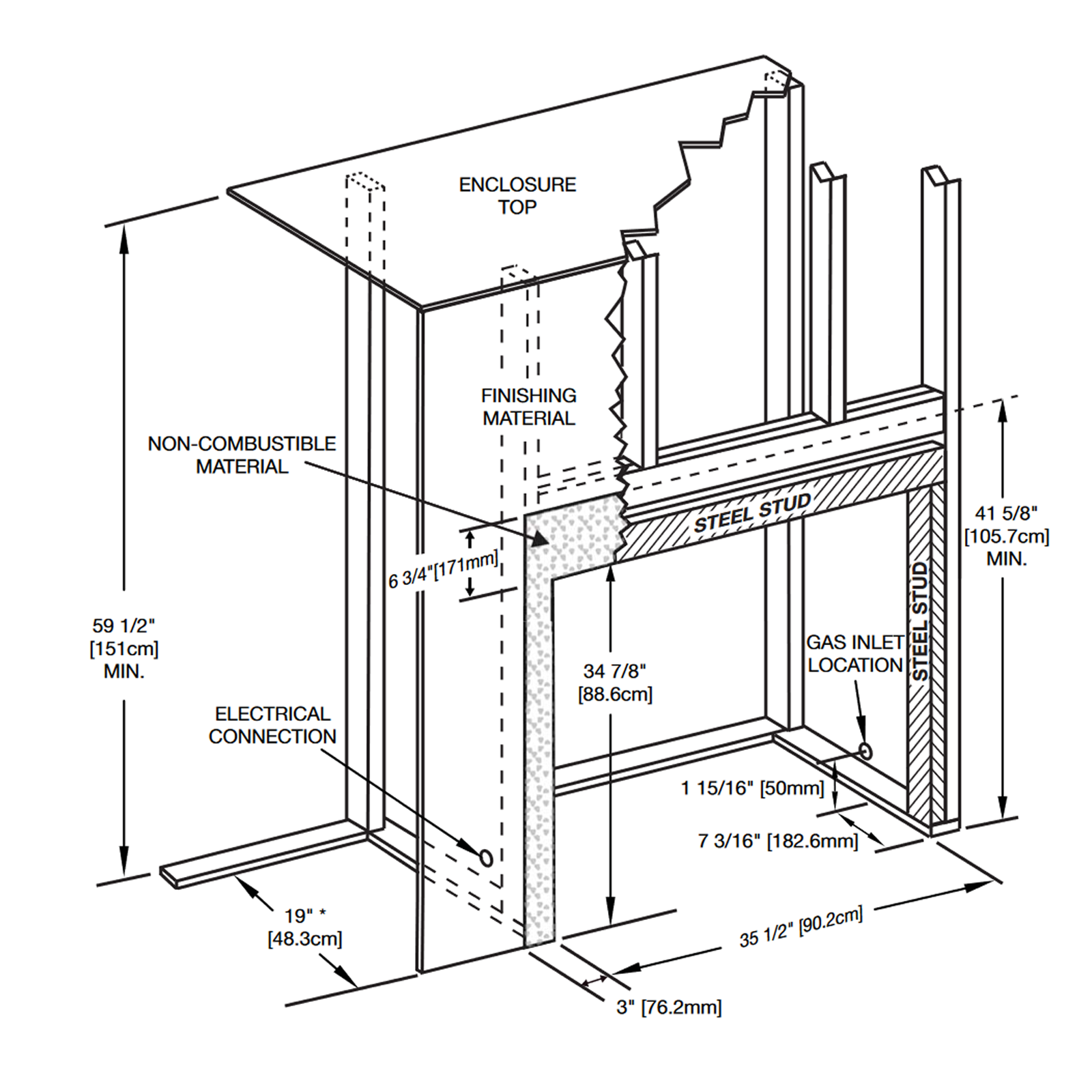 Napoleon Ascent X 70 Direct Vent Gas Fireplace - GX70