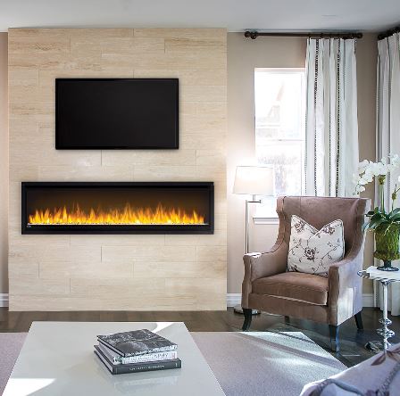 Napoleon AlluraVision 60 inch Slimline Wall Mounted Electric Fireplace - NEFL60CHS-1 SAMPLE PHOTO