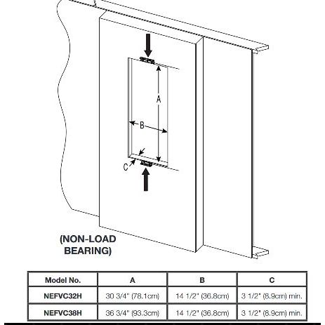 Napoleon Allure 32 Vertical Wall Hanging Electric Fireplace - NEFVC32H