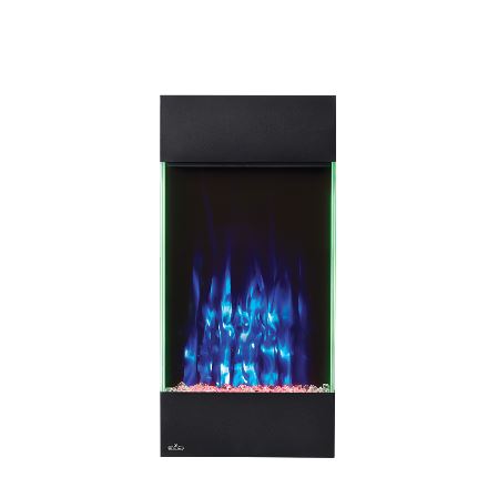 Napoleon Allure 32 Vertical Wall Hanging Electric Fireplace - NEFVC32H FRONT VIEW