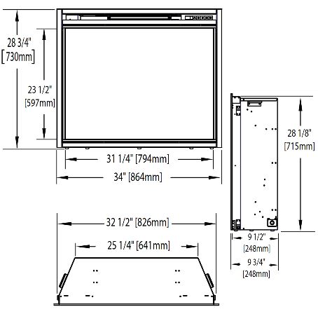 Napoleon Ascent 33 Built-In Electric Fireplace - NEFB33H 