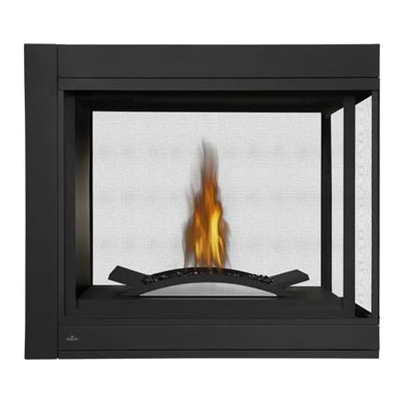 Napoleon Ascent BHD4 Peninsula Direct Vent Gas Fireplace - BHD4 FRONT VIEW