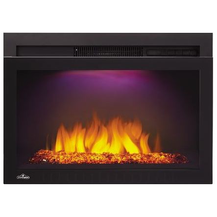 Napoleon Cinema Glass 24 Built-In Electric Fireplace - NEFB24HG-3A FRONT VIEW