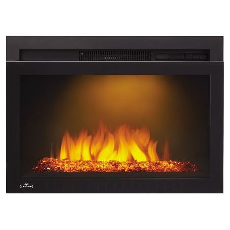 Napoleon Cinema Glass 24 Built-In Electric Fireplace - NEFB24HG-3A FRONT VIEW