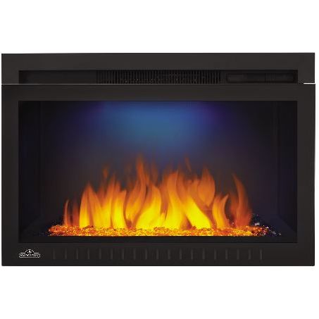 Napoleon Cinema Glass 27 Built-In Electric Fireplace - NEFB27HG-3A FRONT VIEW