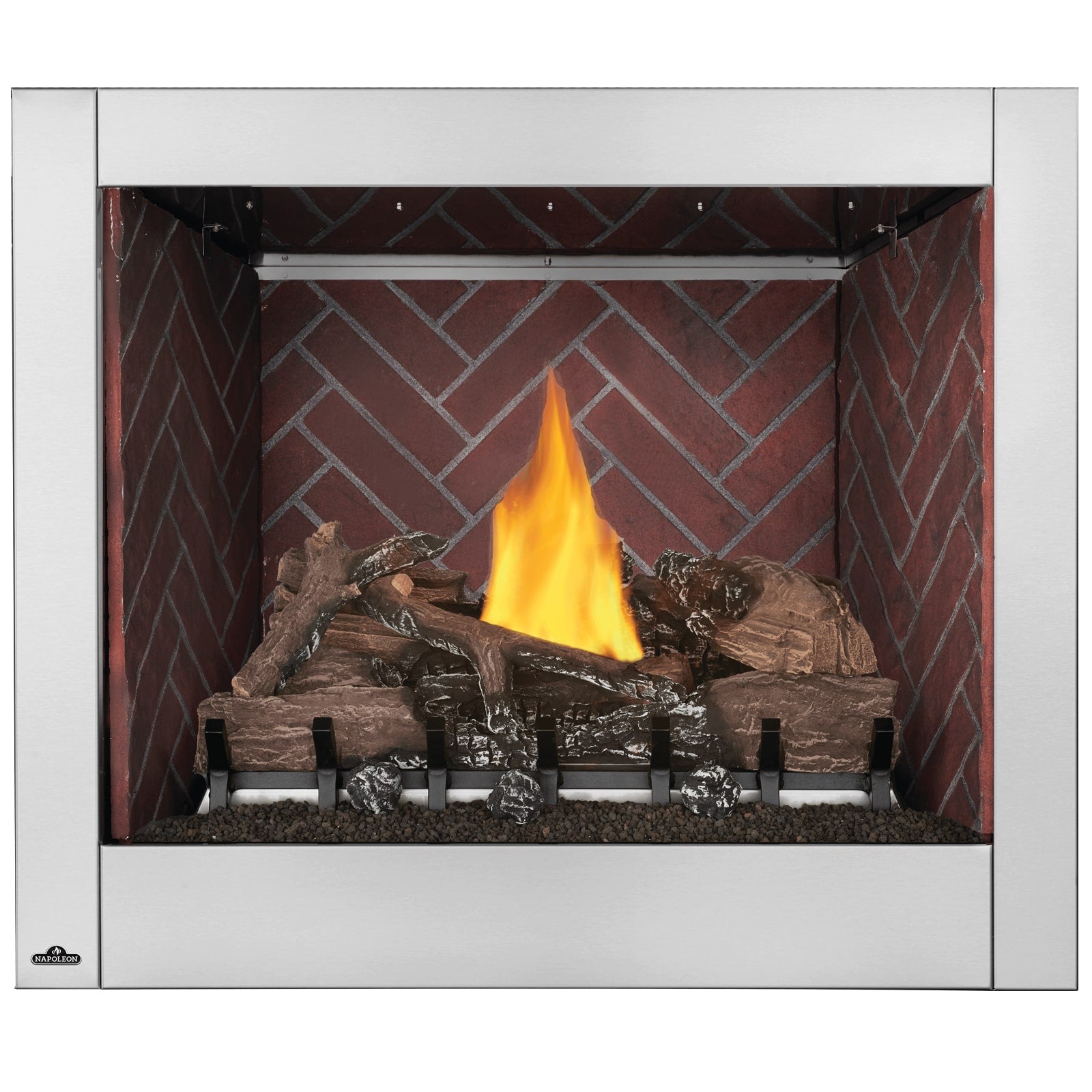 Napoleon Riverside 36 Clean Face Outdoor Gas Fireplace - GSS36CF FRONT VIEW