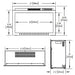 Napoleon Cinema Glass 29 Built-In Electric Fireplace - NEFB29HG-3A DETAILS