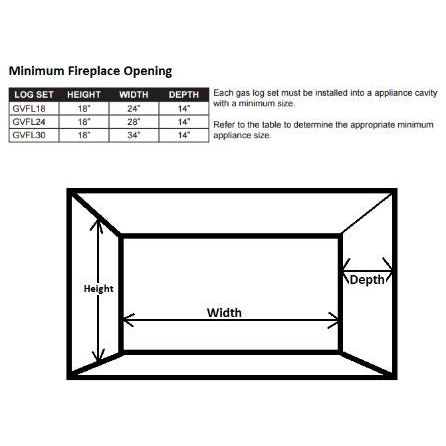 Napoleon Fiberglow 18 Inch Vent Free Gas Log Set with Burner - GVFL18