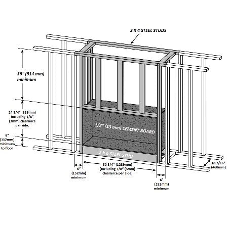 Napoleon Galaxy One-Sided Outdoor Linear Gas Fireplace - GSS48