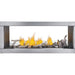 Napoleon Galaxy See-Thru Two-Sided Outdoor Linear Gas Fireplace - GSS48STE FRONT VIEW
