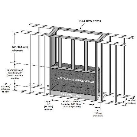 Napoleon Galaxy See-Thru Two-Sided Outdoor Linear Gas Fireplace - GSS48STE