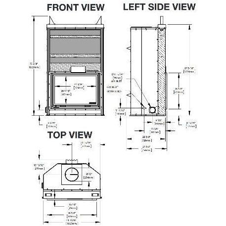 Napoleon High Country 5000 Wood Burning Fireplace - NZ5000-T
