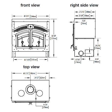 Napoleon High Country 6000 Wood Burning Fireplace - NZ6000-1