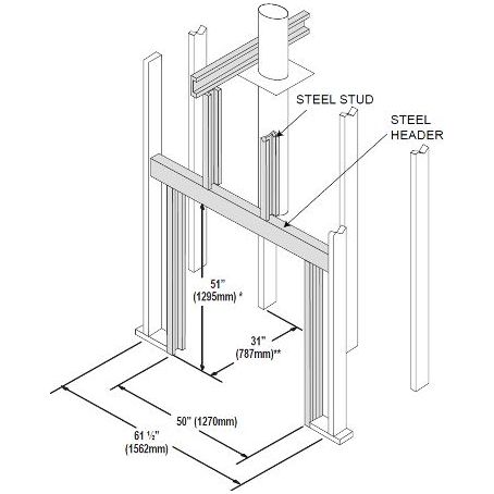 Napoleon High Country 6000 Wood Burning Fireplace - NZ6000-1