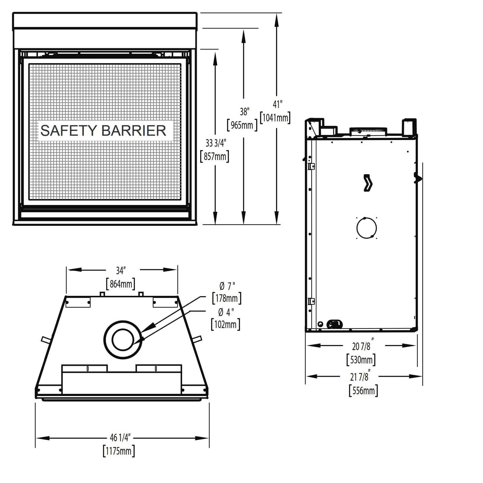 Napoleon High Definition 46 Direct Vent Gas Fireplace - HD46NT-2