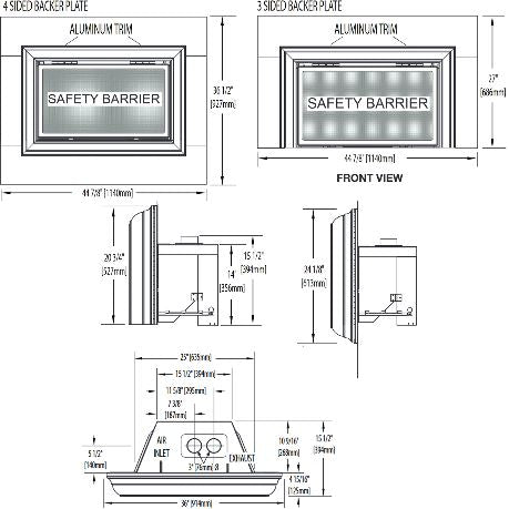 Napoleon Inspiration ZC Direct Vent Gas Fireplace Insert - GDIZC-NSB