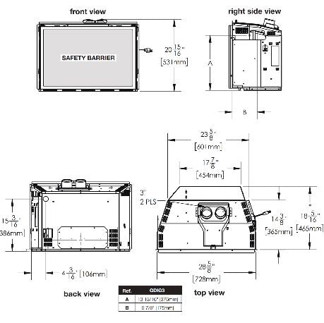 Napoleon Oakville GDIG3 Gas Fireplace Insert - GDIG3N