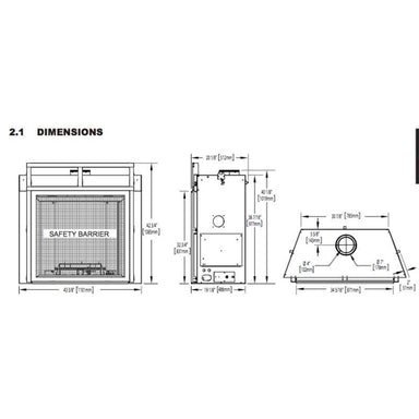 Napoleon Starfire 35 Top Vent Propane Gas Fireplace - HDX35NTW175-0407